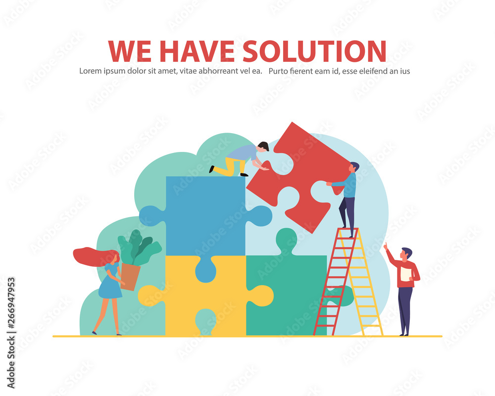 business consulting concept. vector