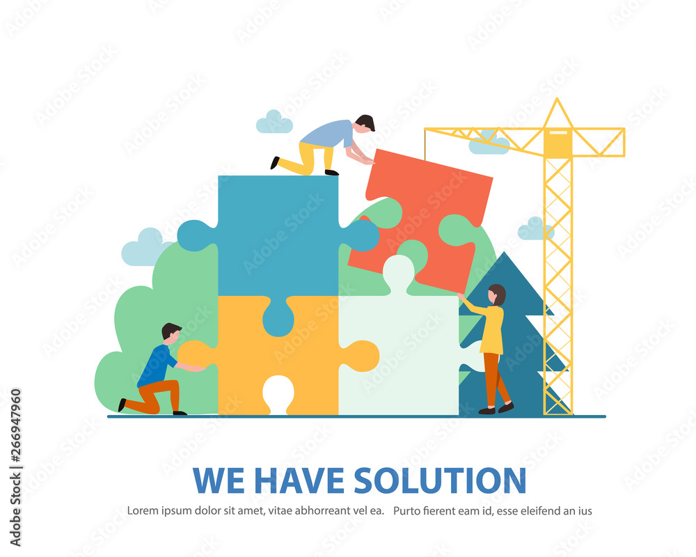business consulting concept. vector business consulting concept. vector
