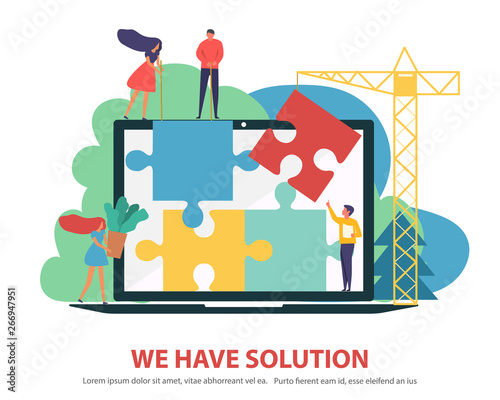 business consulting concept. vector