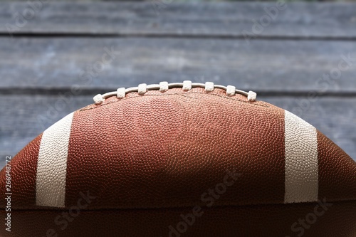 American football ball isolated on white background