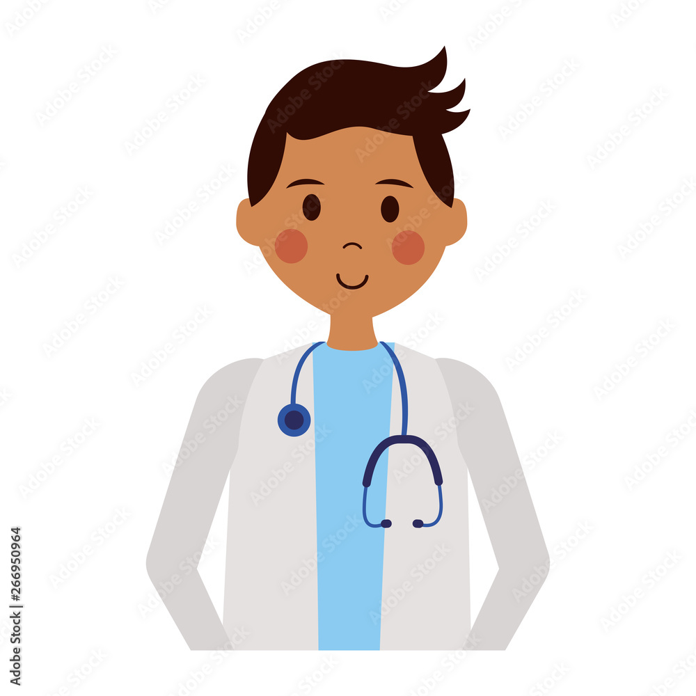 Fototapeta premium doctor man with stethoscope