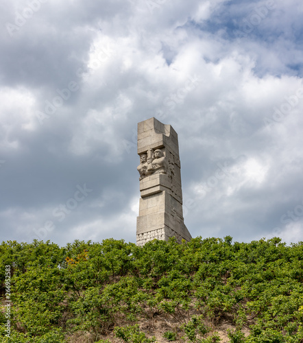 Obraz na płótnie Monument for the memory of Westerplatte (District in Gdansk -Poland), where