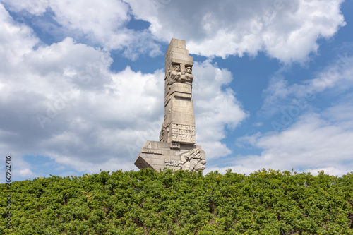 Obraz na płótnie Monument for the memory of Westerplatte (District in Gdansk -Poland), where
