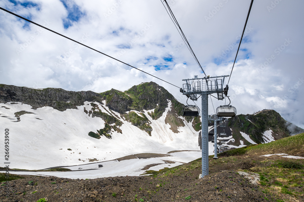 View of Caucasian mountains