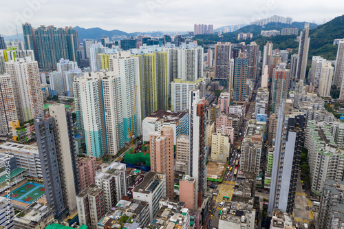  Top view of Hong Kong residential district