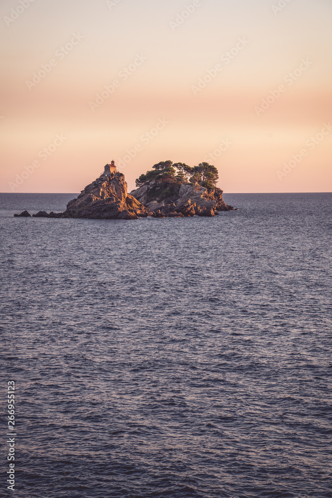 Church on Svete Nedelje Island, Montenegro, Europe