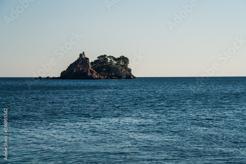 Church on Svete Nedelje Island, Montenegro, Europe photo