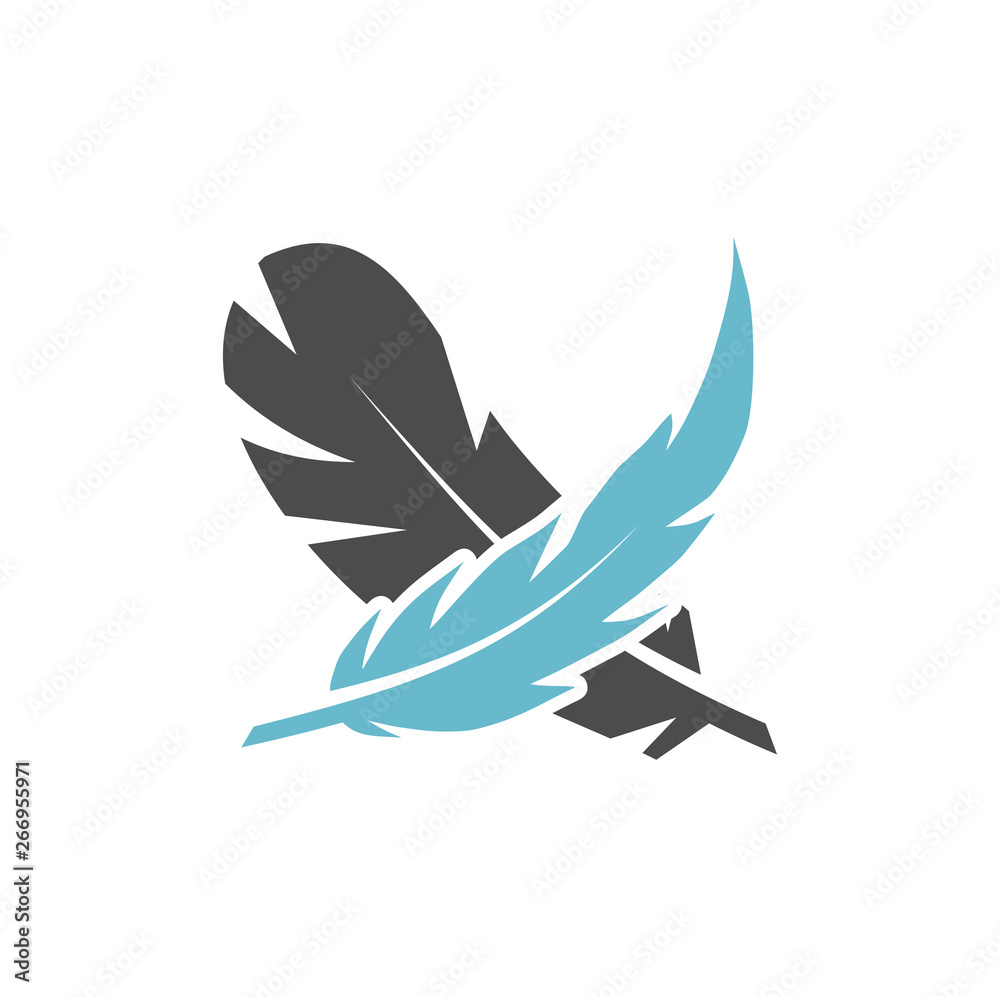 Feather icon on background for graphic and web design. Simple vector sign. Internet concept symbol for website button or mobile app. Feather icon on background for graphic and web design. Simple vector sign. Internet concept symbol for website button or mobile app.