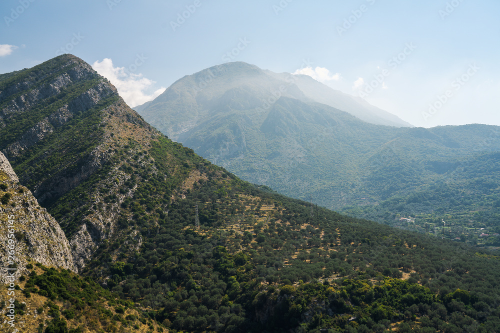 Mountains near Old Bar Town, Montenegro, Europe