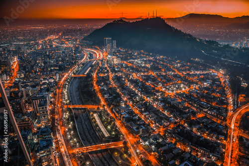 Atardecer en Santiago de Chile