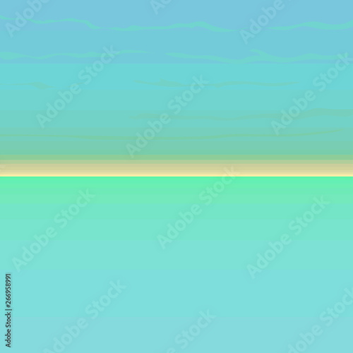 Isolated beautiful seascape with sunset illustration - Vector