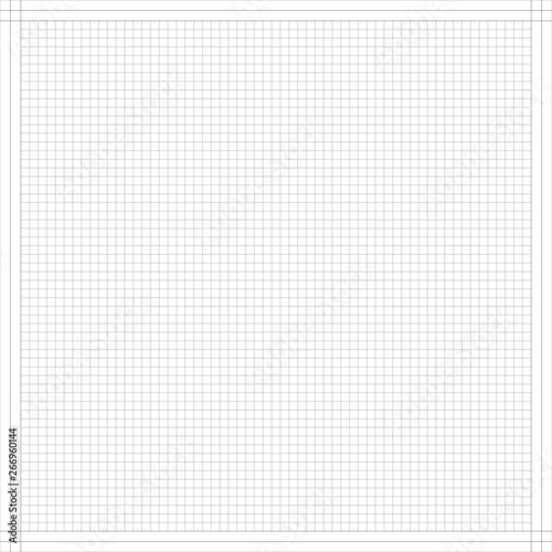 Vector simple graph paper seamless background. Abstract blueprint paper illustration