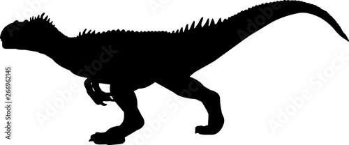 Allosaurus 5 isolated vector silhouette