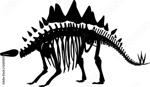Fossils 10 isolated vector silhouette