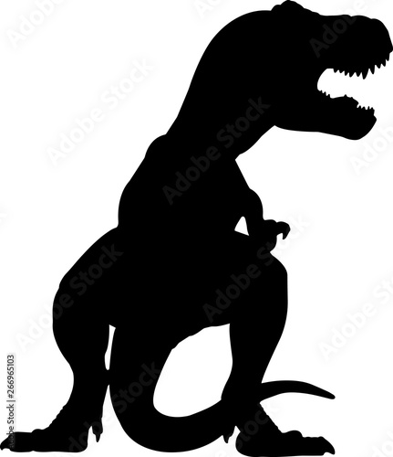 Tyrannosaurus Rex 9 isolated vector silhouette