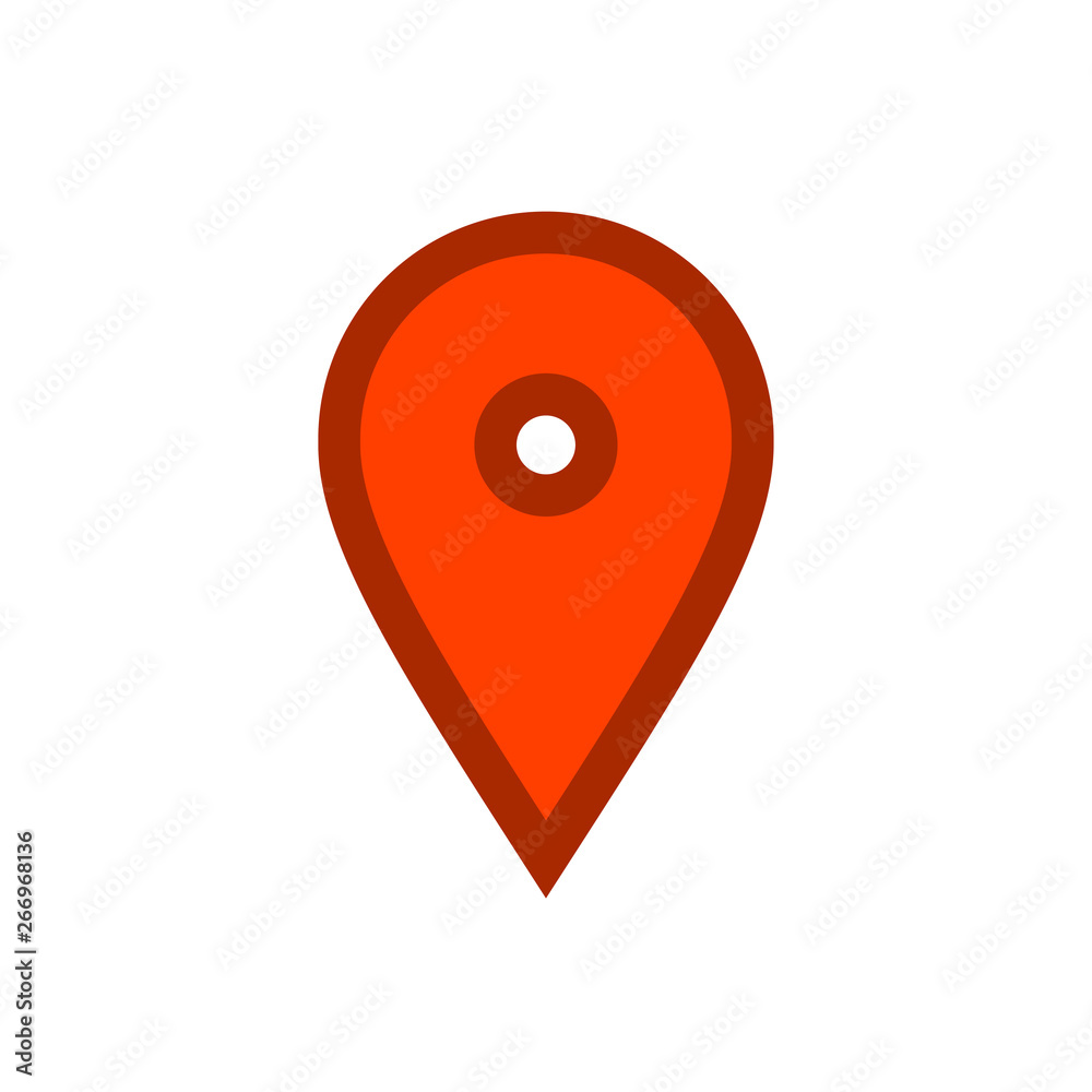 Location map icon, gps pointer mark Location map icon, gps pointer mark