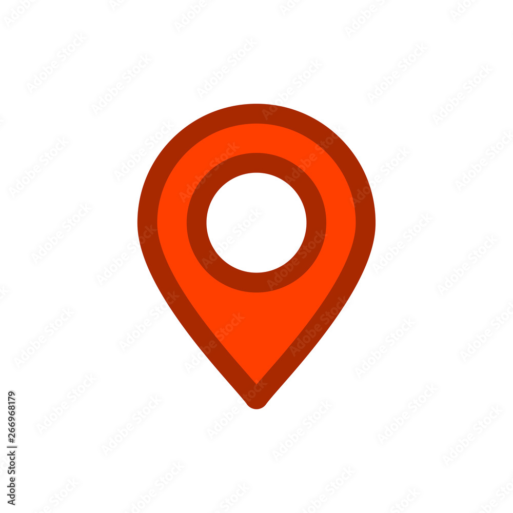 Location map icon, gps pointer mark Location map icon, gps pointer mark