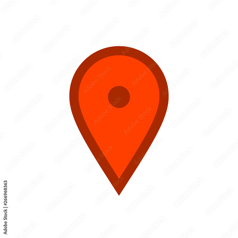 Location map icon, gps pointer mark Location map icon, gps pointer mark