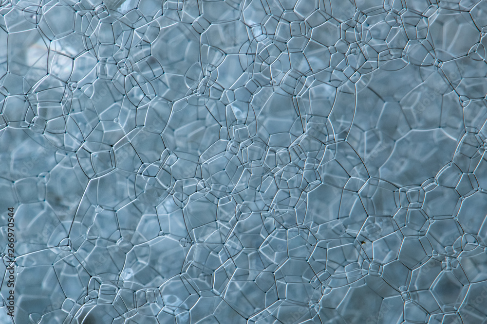 Obraz premium Soap Buble Grid Macro
