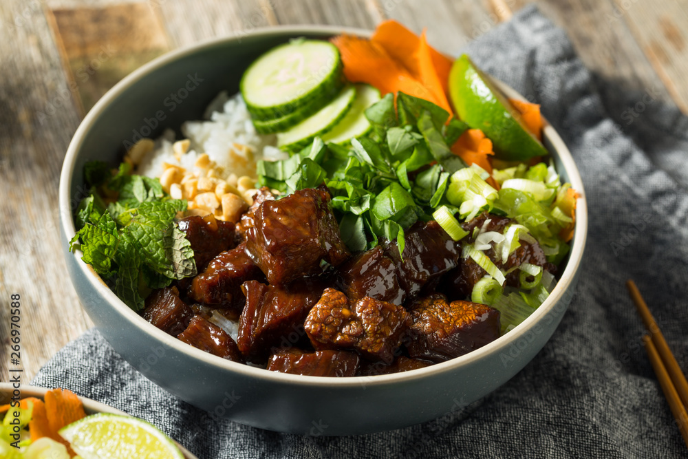 Homemade Thai Beef and Rice Bowl Homemade Thai Beef and Rice Bowl