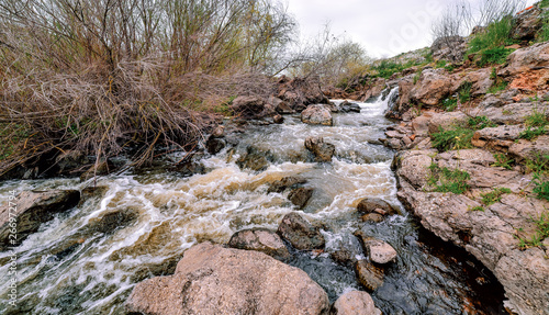 mountain river in nature