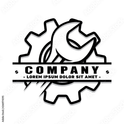 Repair logo. vector and illustration.