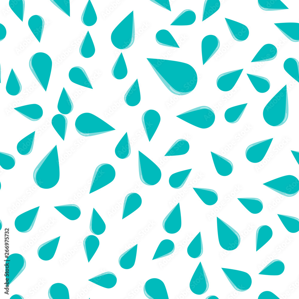 Vector drop icon. Flat image drop vector seamless pattern on a white background. Vector drop icon. Flat image drop vector seamless pattern on a white background.