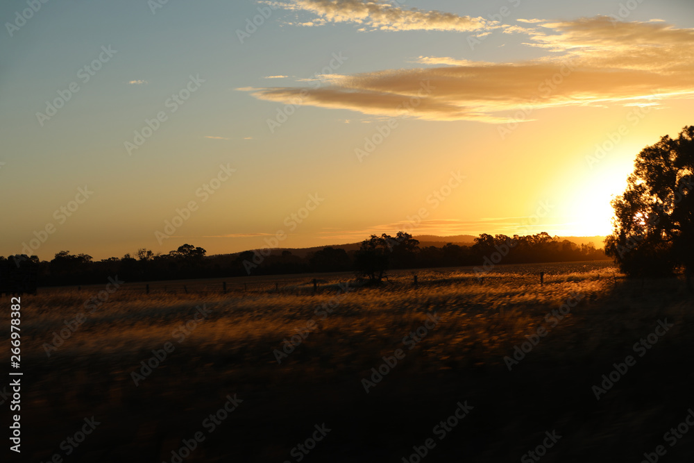 Sonnenuntergang im Outback von Australien