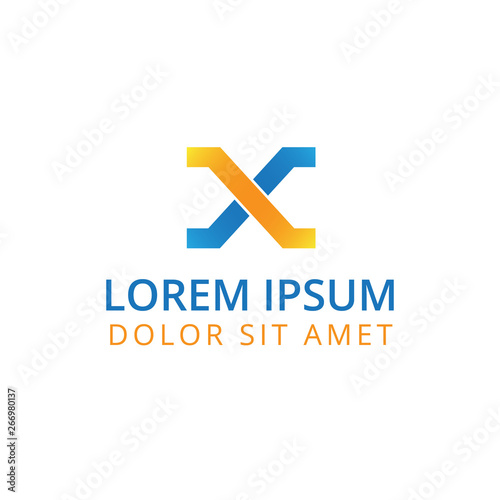 Free Download vector illustration geometric letter x icon logo design - GFXLoad
