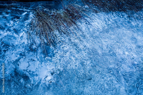 Norway, Lofoten Islands, frozen water