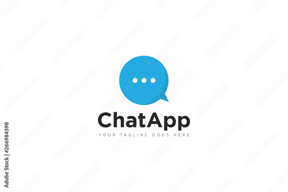 chat logo and icon vector illustration design Template chat logo and icon vector illustration design Template