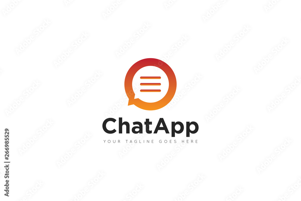 chat logo and icon vector illustration design Template chat logo and icon vector illustration design Template