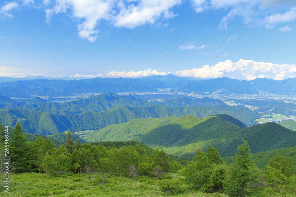 長野, 美ヶ原高原の景観　観光　旅行　信州