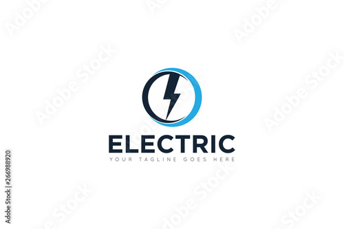 electric logo and icon vector illustration design template