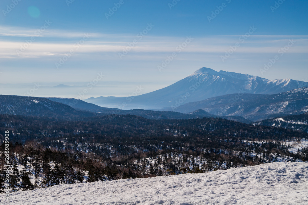 Obraz premium Snowy scenery of Hachimantai in Tohoku region