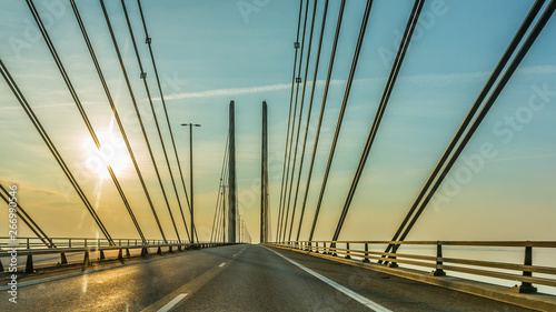 Driving a car over the oresund bridge