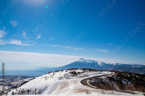 Snowy scenery of Hachimantai in Tohoku region