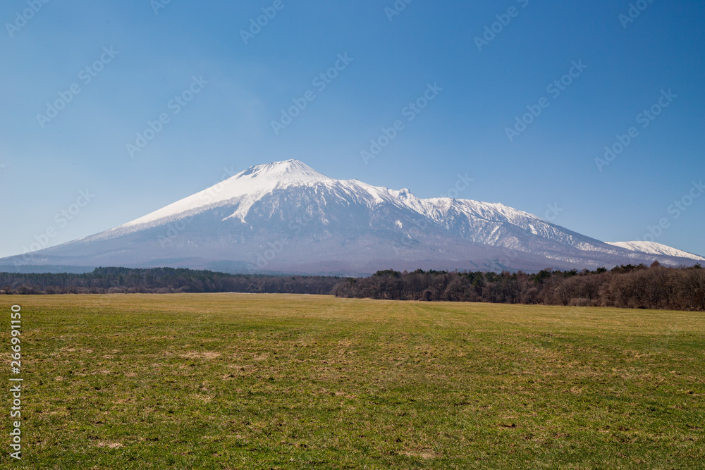 Fototapeta premium Snowy scenery of Hachimantai in Tohoku region