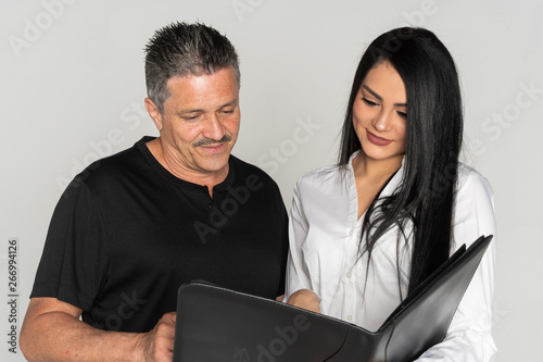 Businesswoman With Her Seni...