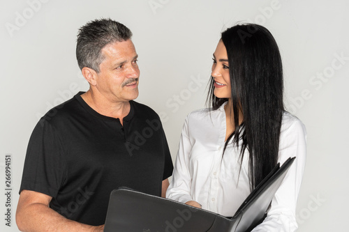 Businesswoman With Her Seni...