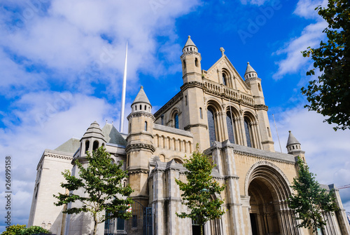 Saint Anne's Cathedral, Belfast, with its unique stainless steel spike.