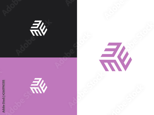 Vector letter E logo. Illustration for your design