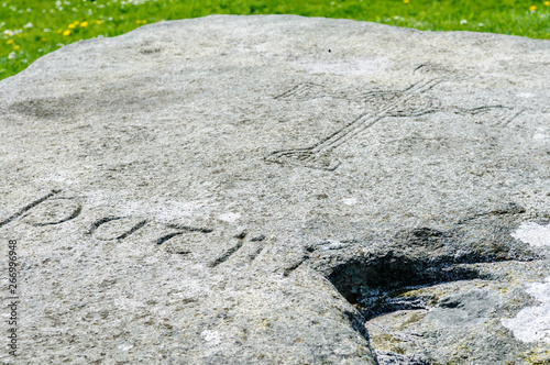 Saint Patrick's grave at Down Cathedral, Downpatrick photo