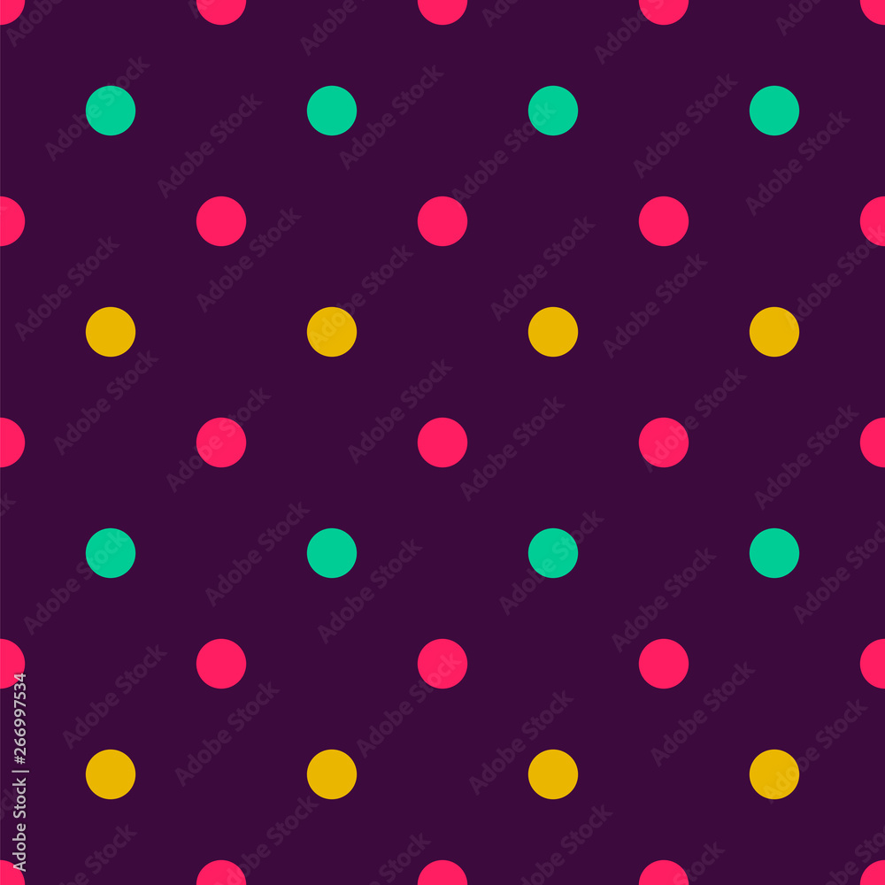Seamless polka dot pattern. Vector repeating texture Seamless polka dot pattern. Vector repeating texture