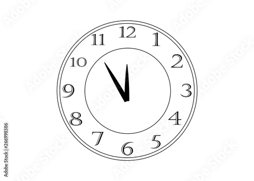 Office clock vector illustration eps 10