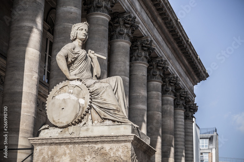 Paris Bourse known as the Palais Brongniart in Paris, France photo