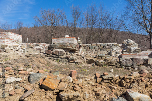 Remnants of Antique Roman fortress The Trajan's Gate, Sofia Region, Bulgaria photo