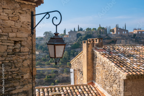 streets and buildings of Gordes, Provence, France