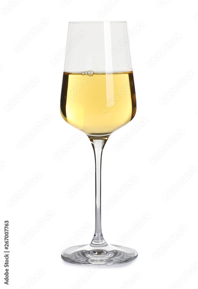 Glass of delicious expensive wine on white background Glass of delicious expensive wine on white background