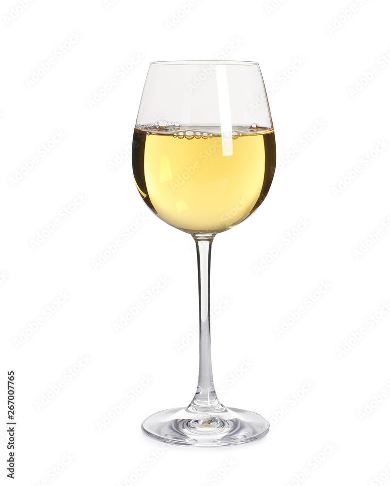 Glass of delicious expensive wine on white background Glass of delicious expensive wine on white background